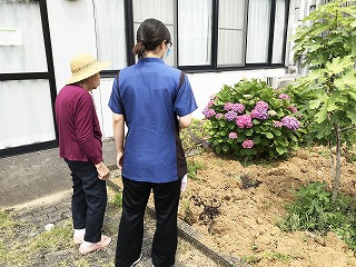 屋外歩行訓練